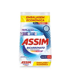 Sabao Em Po Assim Triplacao Bicarbonato Sachet 2,4kg