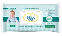 Toalha Umedecida Bella Baby Premium Flip Top 96un