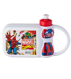 Kit Lancheira + Squeeze Plasduran Marvel