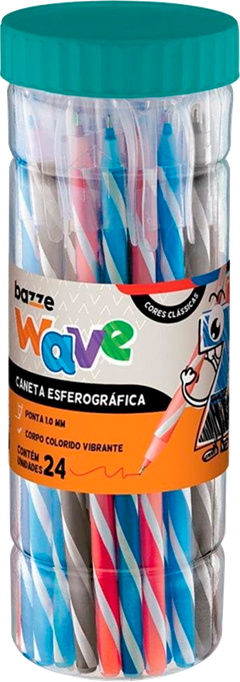 Caneta Bazze Wave Esferografica 1.0 Sortida Pote