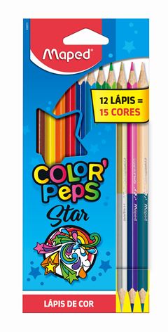 Lapis De Cor Maped Colorpeps 9 Cores + 3 Lapis Duo
