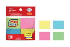 Nota Adesiva Frama 38x50 Amarelo/Azul/Verde/Rosa 4un