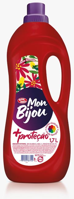 Amaciante Mon Bijou Mais Protecao Vermelho 1,7l