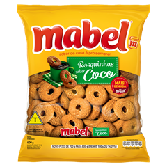 Biscoito Mabel Rosquinha De Coco 600g