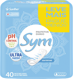 Protetor Diario Sym Sem Perfume Lv40 Pg35
