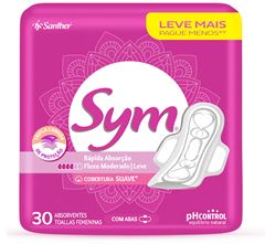 Absorvente Sym Suave Com Abas 30un