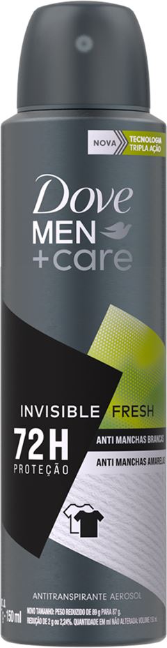 Desodorante Aerossol Dove Men Invisible Fresh 150ml
