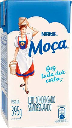 Leite Condensado Moca Nestle Semidesnatado Tp 395g