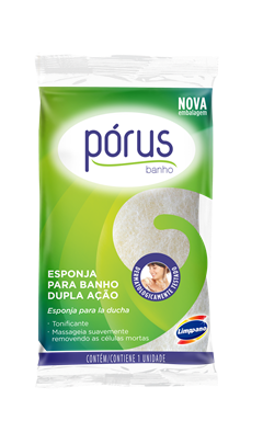 Esponja Banho Porus Amarela