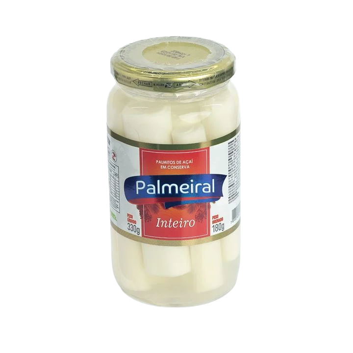 Palmito De Acai Palmeiral Inteiro Vidro 180g