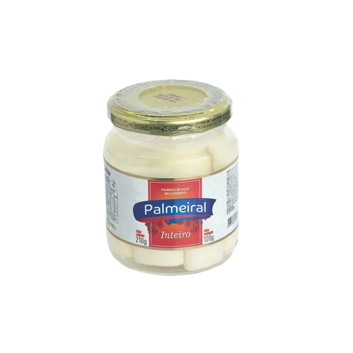 Palmito De Acai Palmeiral Inteiro Vidro 120g
