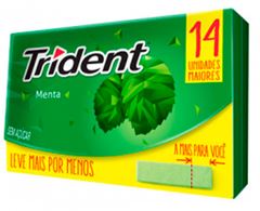 Chicle Trident Menta 302,4g 14x1
