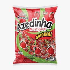 Bala Ice Kiss Macia Azedinha Morango 500g