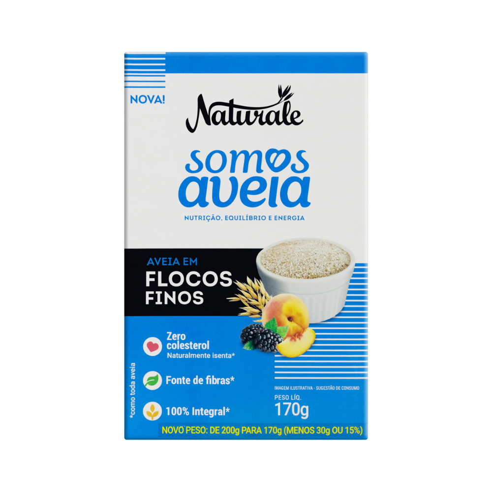 Aveia Naturale Flocos Finos 170g