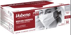 Mascara Cirurgica Vabene Descartavel Branca 50un
