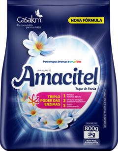 Sabao Em Po Amacitel Toque De Poesia Sachet 800g