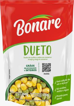 Milho E Ervilha Dueto Bonare Sachet 170g