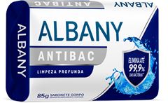 Sabonete Albany Antibac Limpeza Profunda Branco 85g