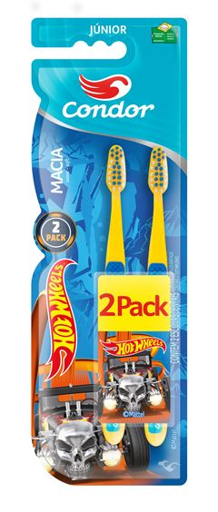 Escova Dental Infantil Condor Hot Wheels Lv2 Pg1