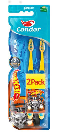 Escova Dental Infantil Condor Hot Wheels Lv2 Pg1