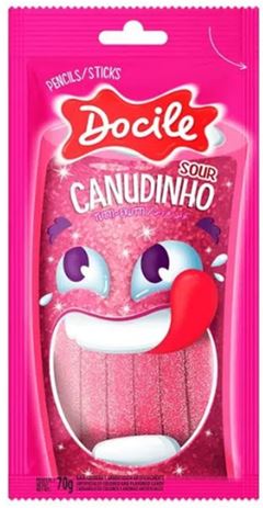 Goma Canudinho Docile Tutti Frutti Citr 70g