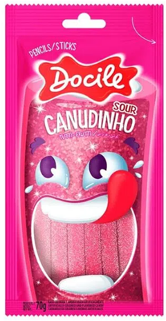 Bala Docile Canudinho Tutti Frutti Citr 70g
