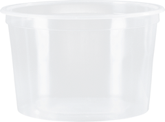 Pote Descartavel Cristalcopo Pp Redondo Com Tampa 25x500ml