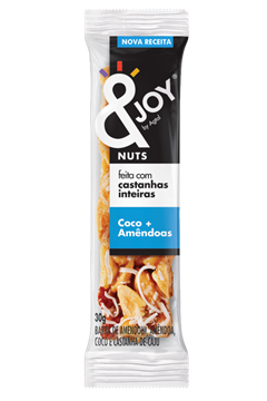 Barra De Cereal &Joy Nuts Coco E Amendoa 30g