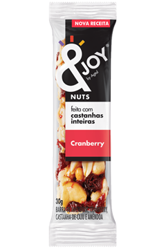 Barra De Cereal &Joy Nuts Cranberry 30g