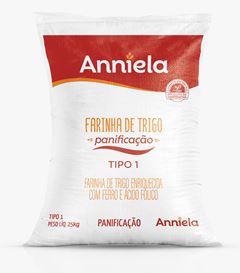 Farinha De Trigo Anniela Para Panificacao Sc 25kg