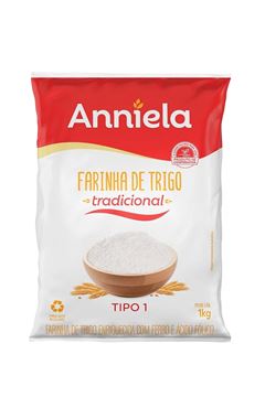 Farinha De Trigo Anniela Tipo 1 Tradicional 1kg