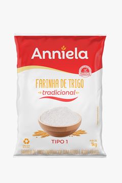 Farinha De Trigo Anniela Tipo 1 Tradicional 1kg