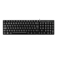 Teclado Multilaser Slim Com Fio Preto
