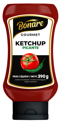 Ketchup Bonare Gourmet Picante 390g