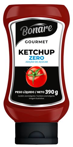 Ketchup Bonare Gourmet Zero 390g