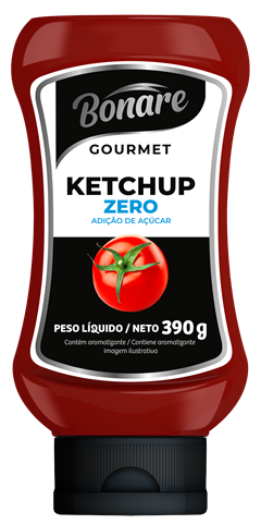 Ketchup Bonare Gourmet Zero 390g