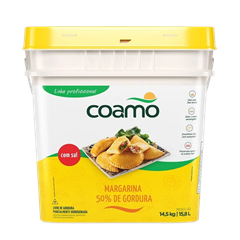 Margarina Coamo Com Sal 50% Balde 14,5kg