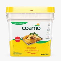 Margarina Coamo Com Sal 50% Balde 14,5kg