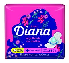 Absorvente Diana Suave Com Abas 8un