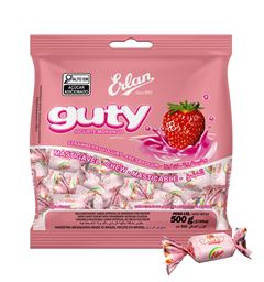 Bala Erlan Guty Morango 500g