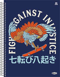 Caderno Animativa Universitario Bom D+ Masc Cd 10m 160fls