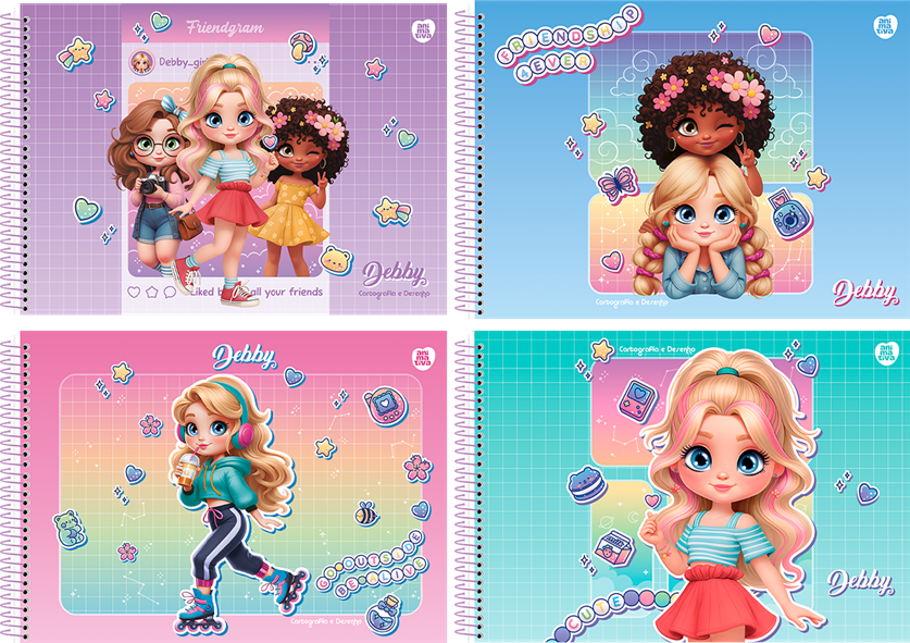 Caderno Animativa Cartografia Debby Cd Esp 60fls