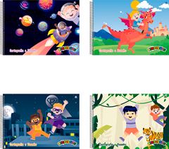 Caderno Animativa Cartografia Pimpolhos Masc Cd Esp 60fls