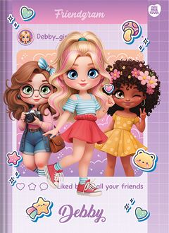 Caderno Animativa Debby 1/4 Cd Cost 80fls