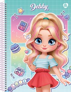 Caderno Animativa Universitario Debby Cd 01m 80fls