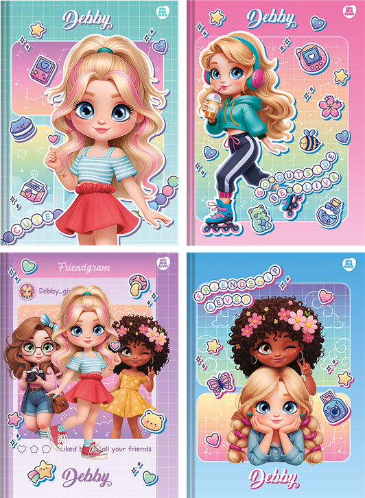 Caderno Animativa Universitario Debby Cd Cost 80fls