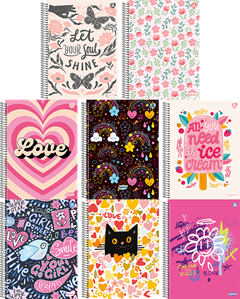 Caderno Animativa Universitario Kbom Fem Cd 20m 400fls