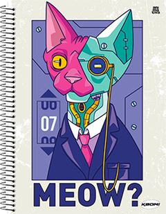 Caderno Animativa Universitario Kbom Masc Cd 01m 96fls