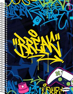 Caderno Animativa Universitario Kbom Masc Cd 12m 240fls