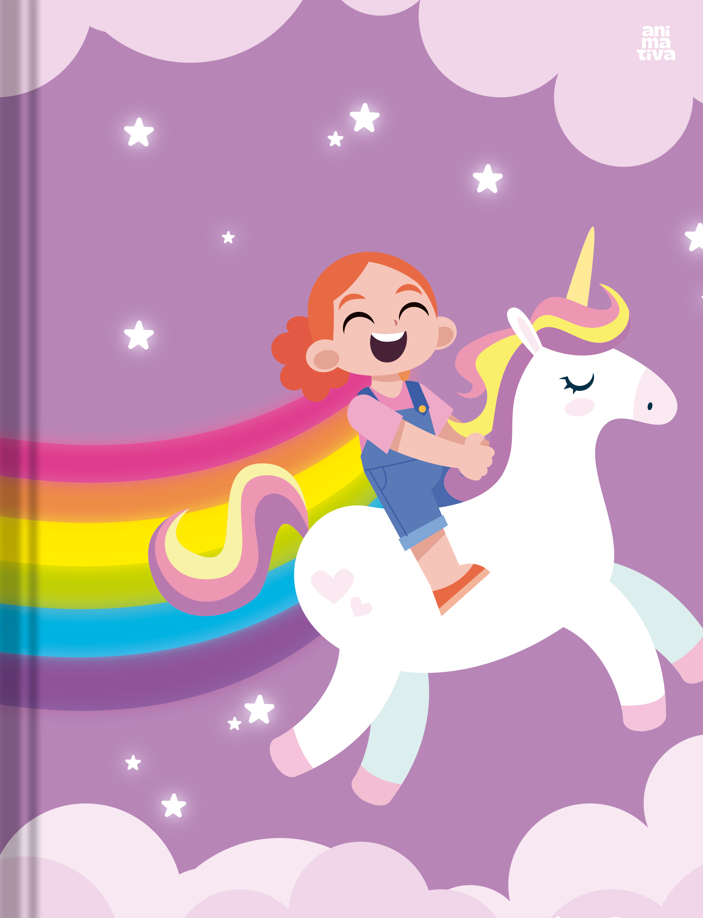 Caderno Animativa Pimpolhos Universitario Fem Cd Cost 96fls